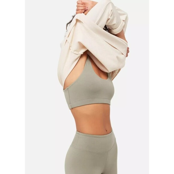 Mate the Label Women Organic Cotton Biker Shorts XS Sage NWT - Picture 4 of 6